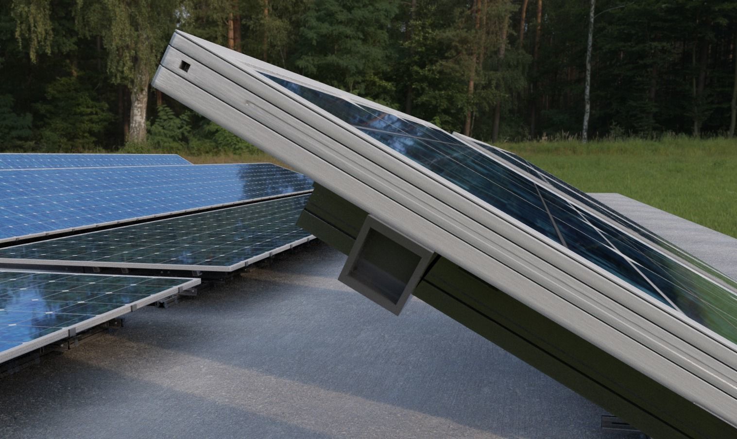 Solar Panels Rigged - New Versions Low-poly 3D model_7