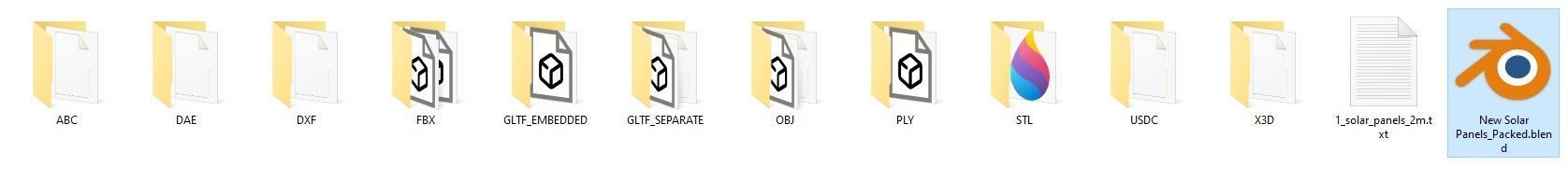 Solar Panels Rigged - New Versions Low-poly 3D model_118