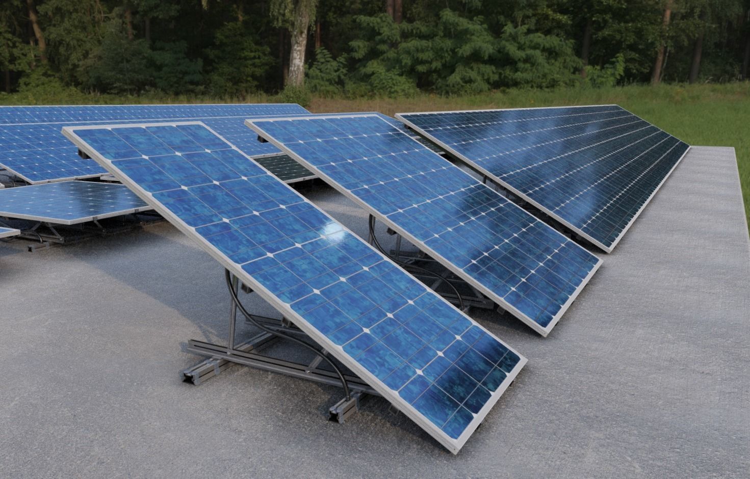 Solar Panels Rigged - New Versions Low-poly 3D model_2