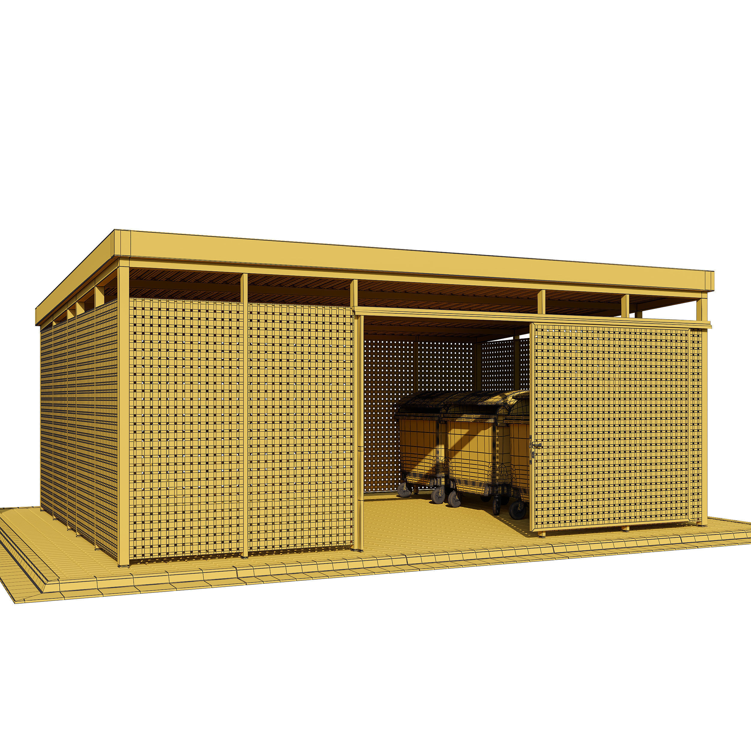 Modular boxes SET1 3D model_12