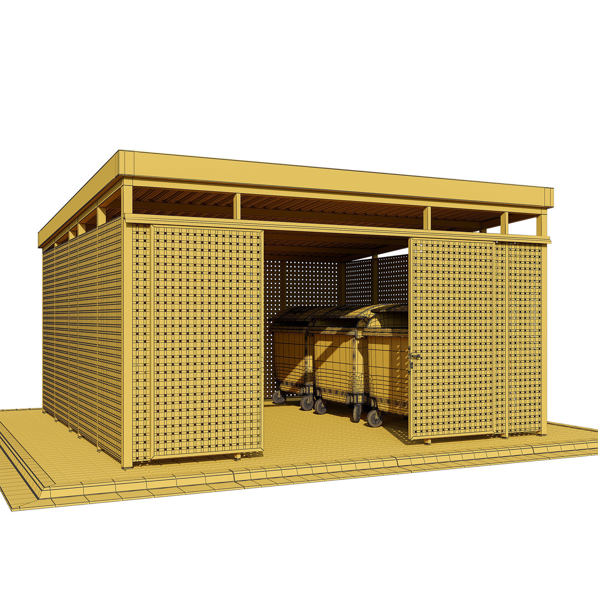 Modular boxes SET1 3D model_11