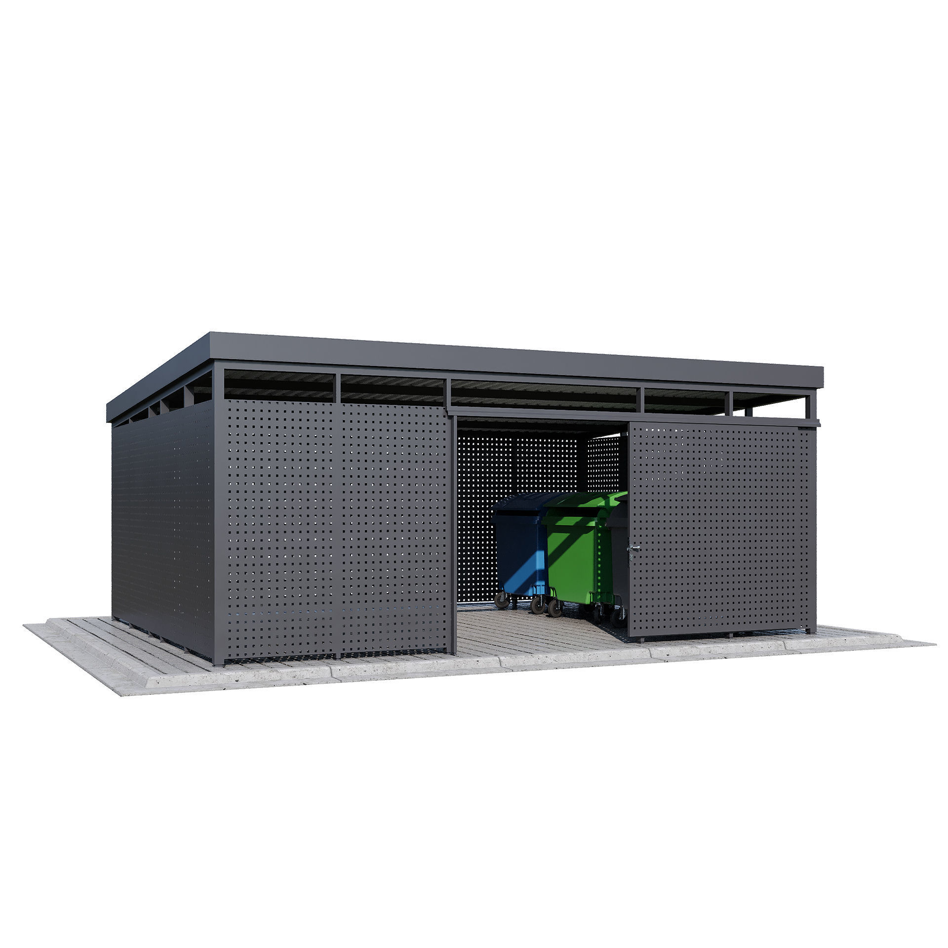 Modular boxes SET1 3D model_2