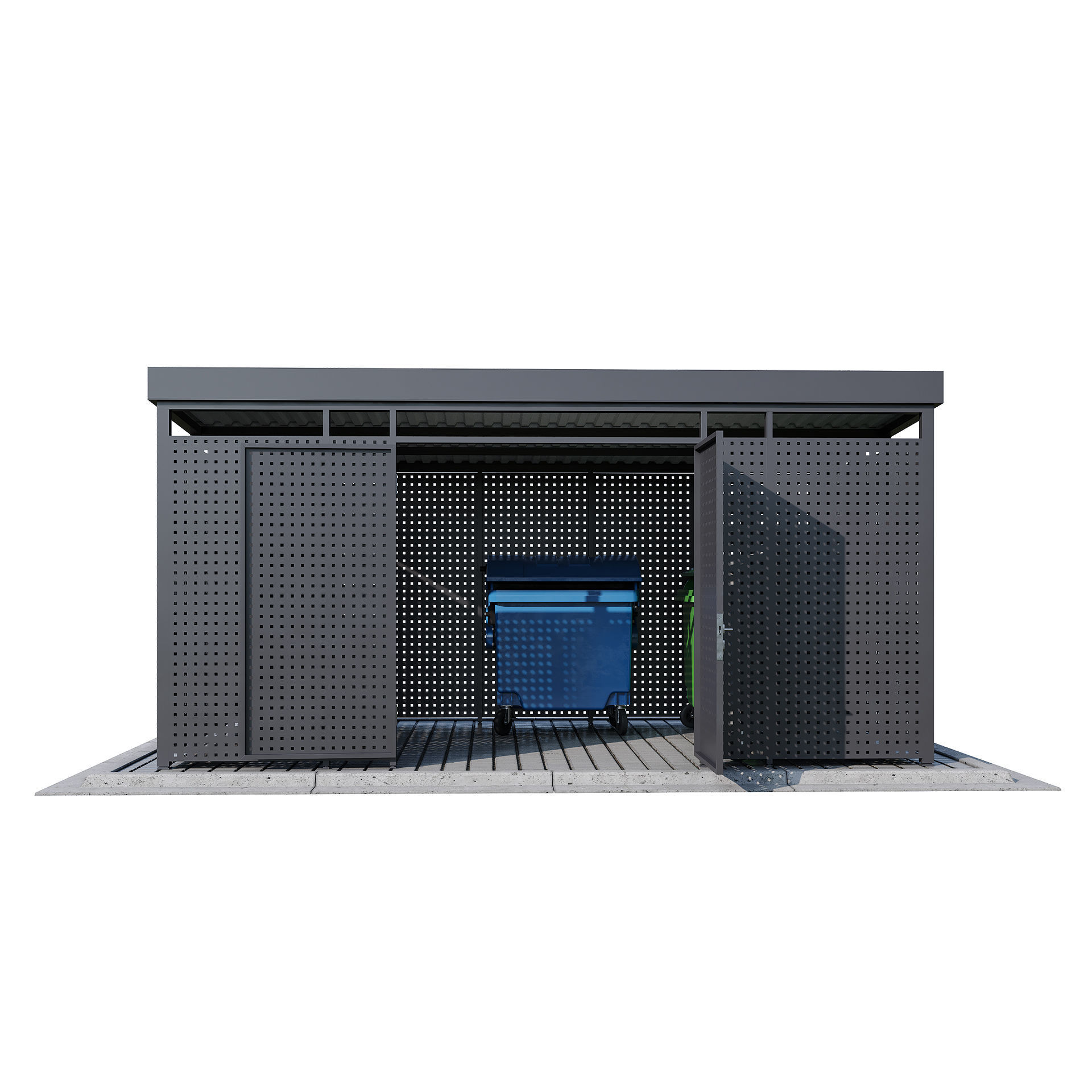 Modular boxes SET1 3D model_8