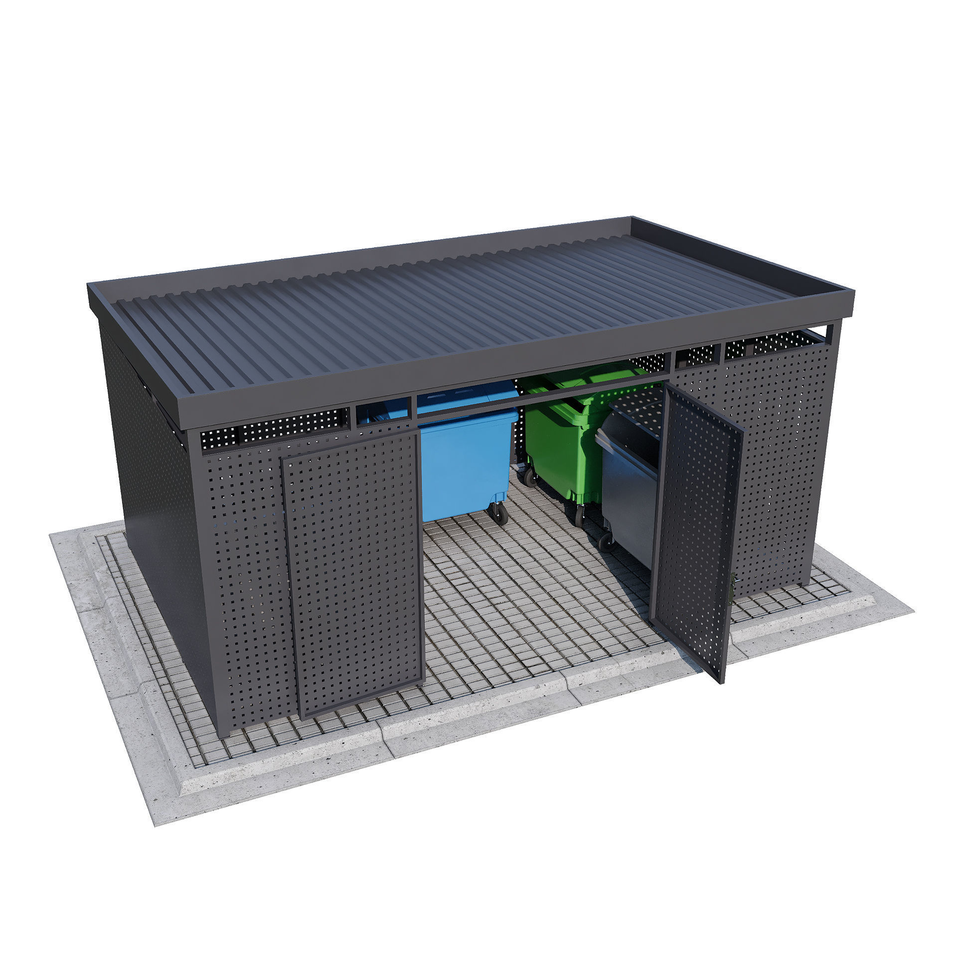 Modular boxes SET1 3D model_10