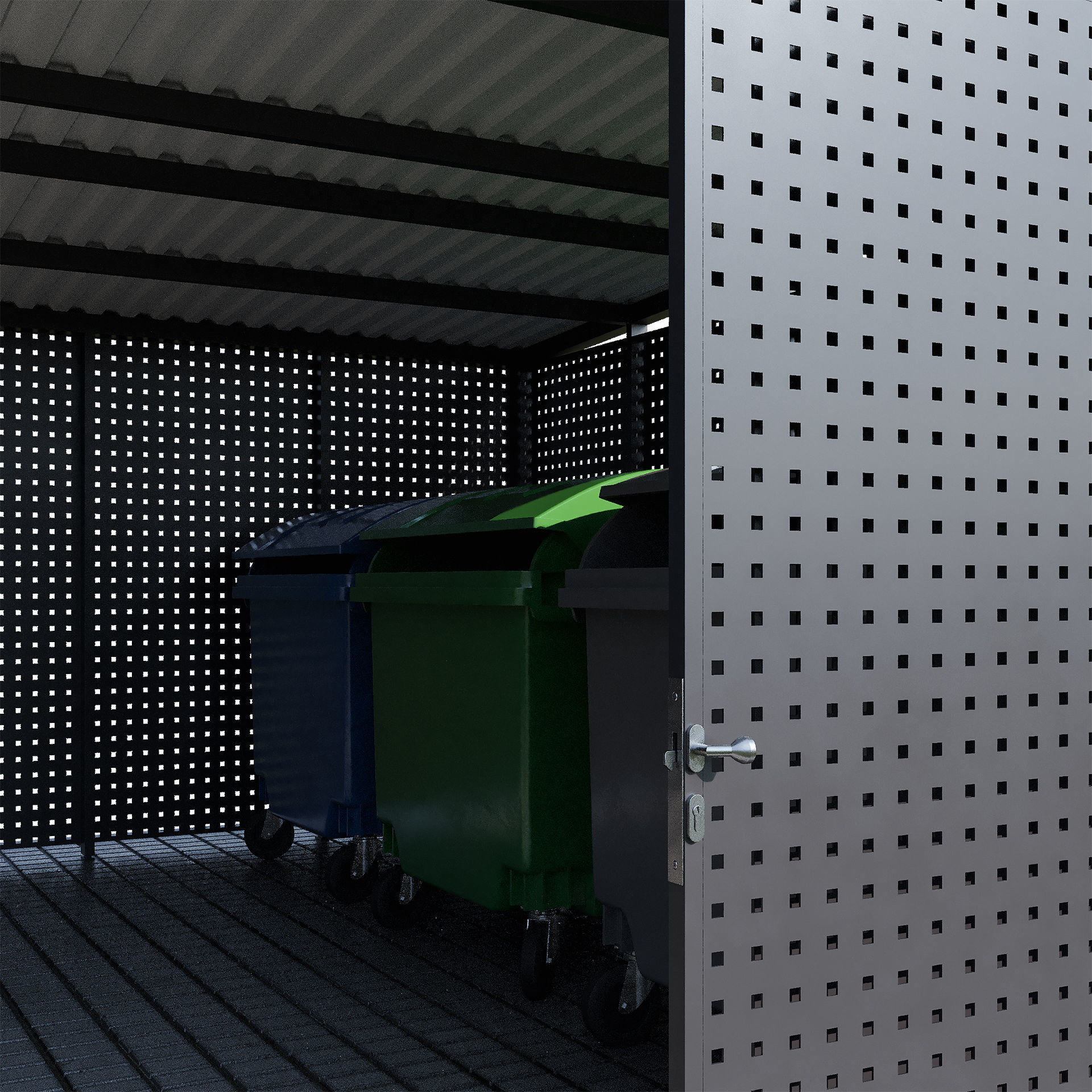 Modular boxes SET1 3D model_4