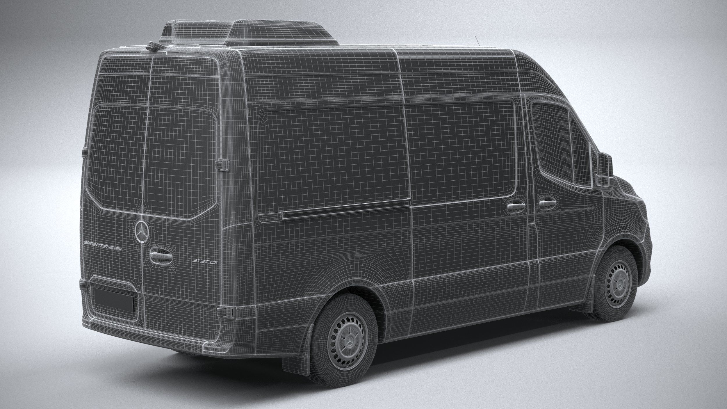 Mercedes Sprinter passenger L2H2 2019 3D model_27