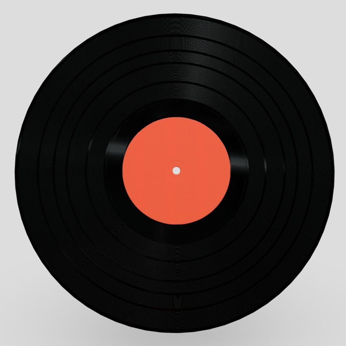 Vinyl Record Low-poly 3D model_7