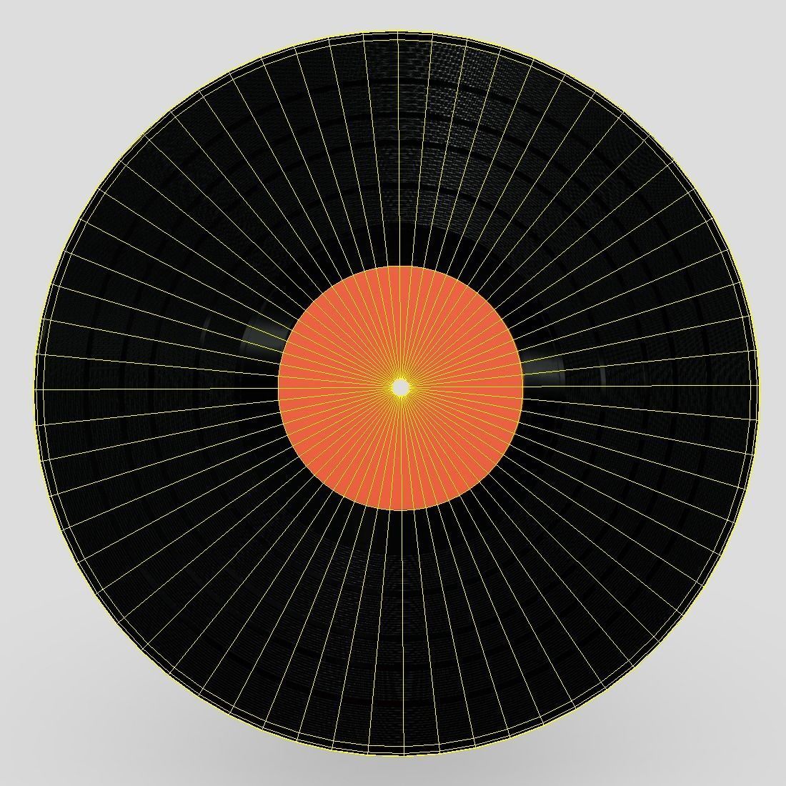 Vinyl Record Low-poly 3D model_8