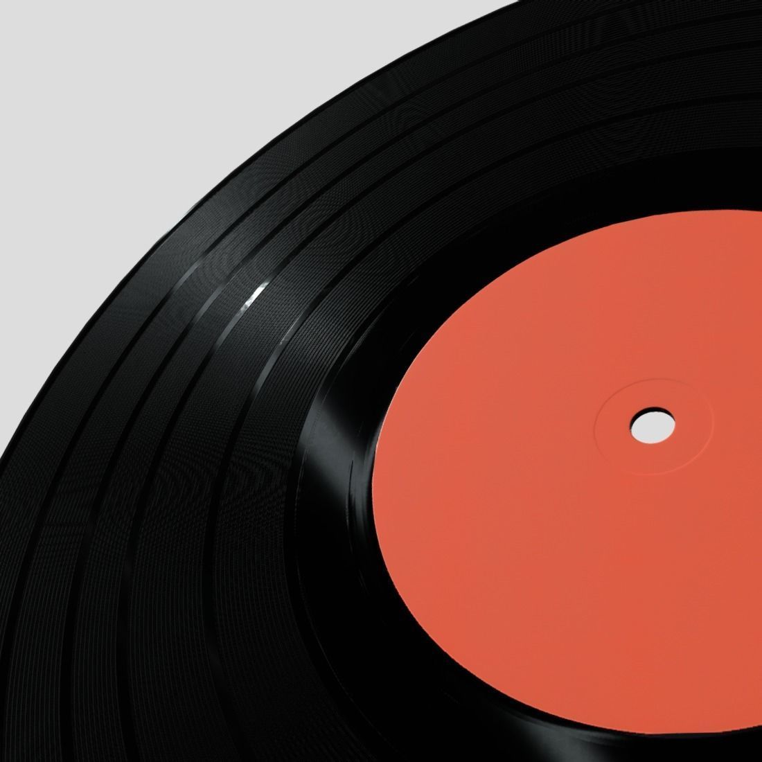 Vinyl Record Low-poly 3D model_5