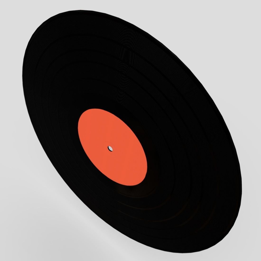 Vinyl Record Low-poly 3D model_9