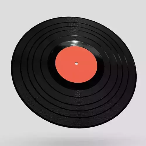 Vinyl Record Low-poly 3D model
