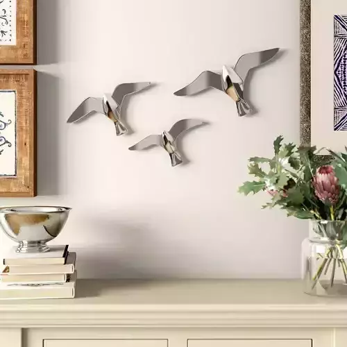 Seagulls Set 3D model