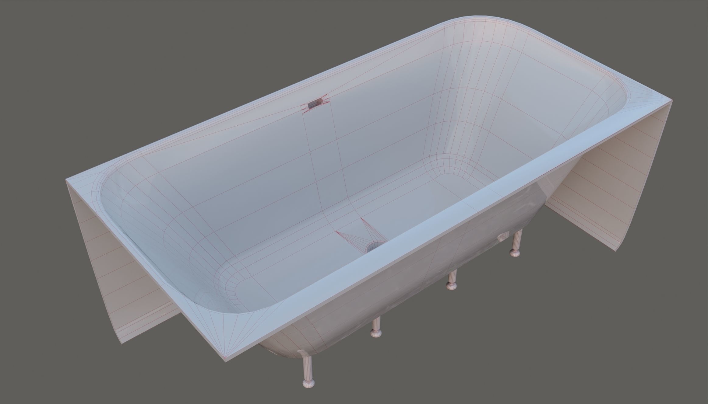 Bathtubs and sink model 3D model_10