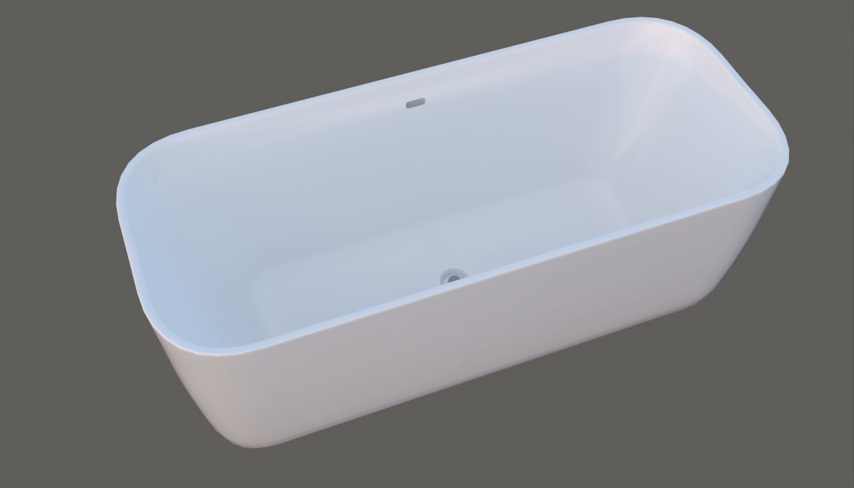 Bathtubs and sink model 3D model_5