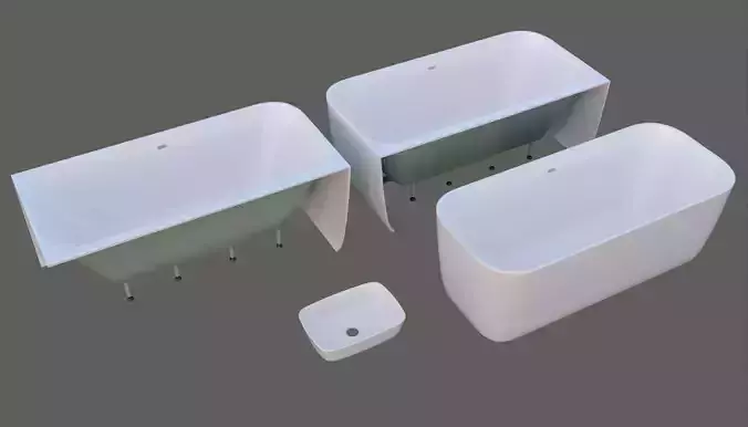 Bathtubs and sink model