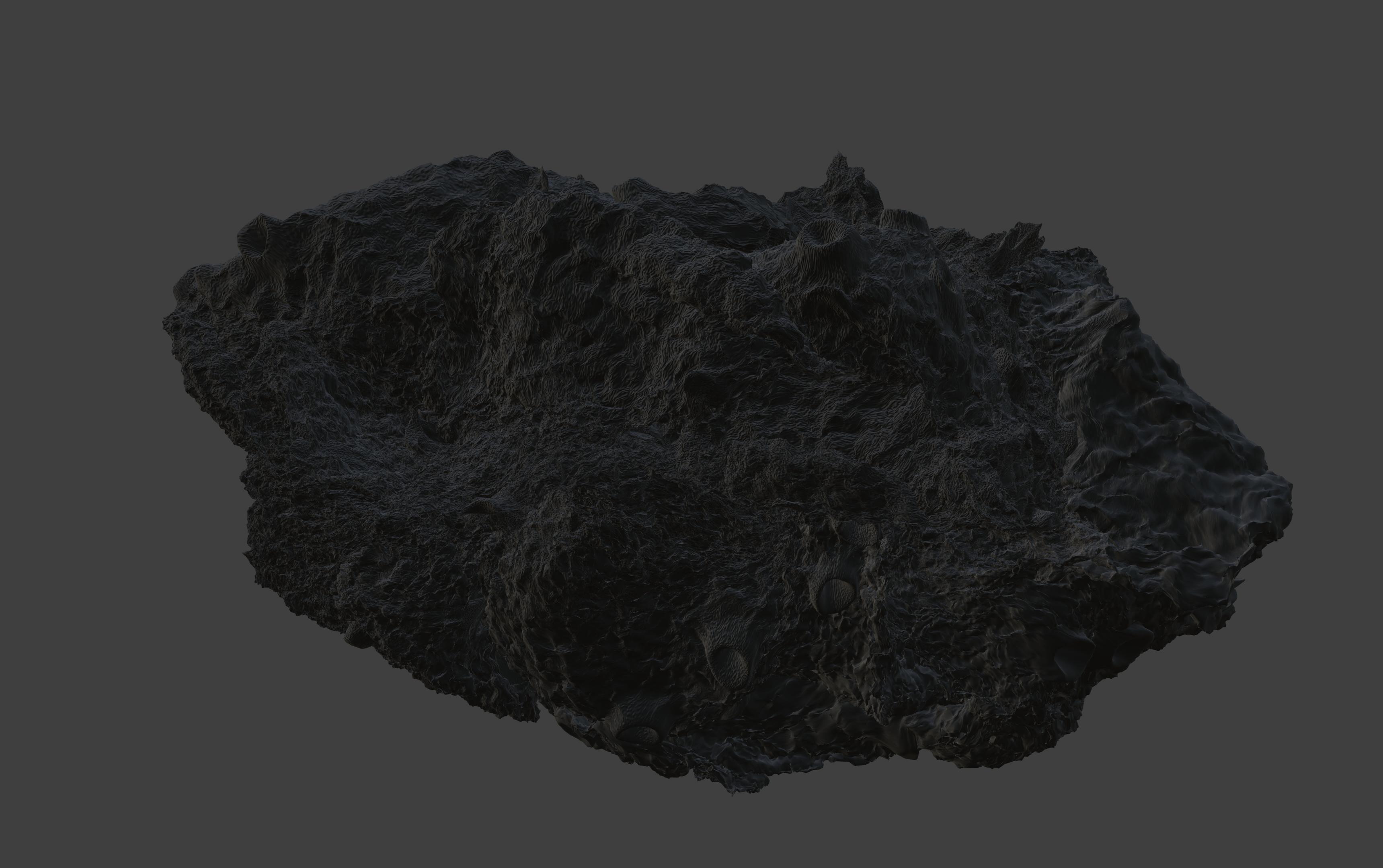 asteroid version 4 high detail 3D model_6