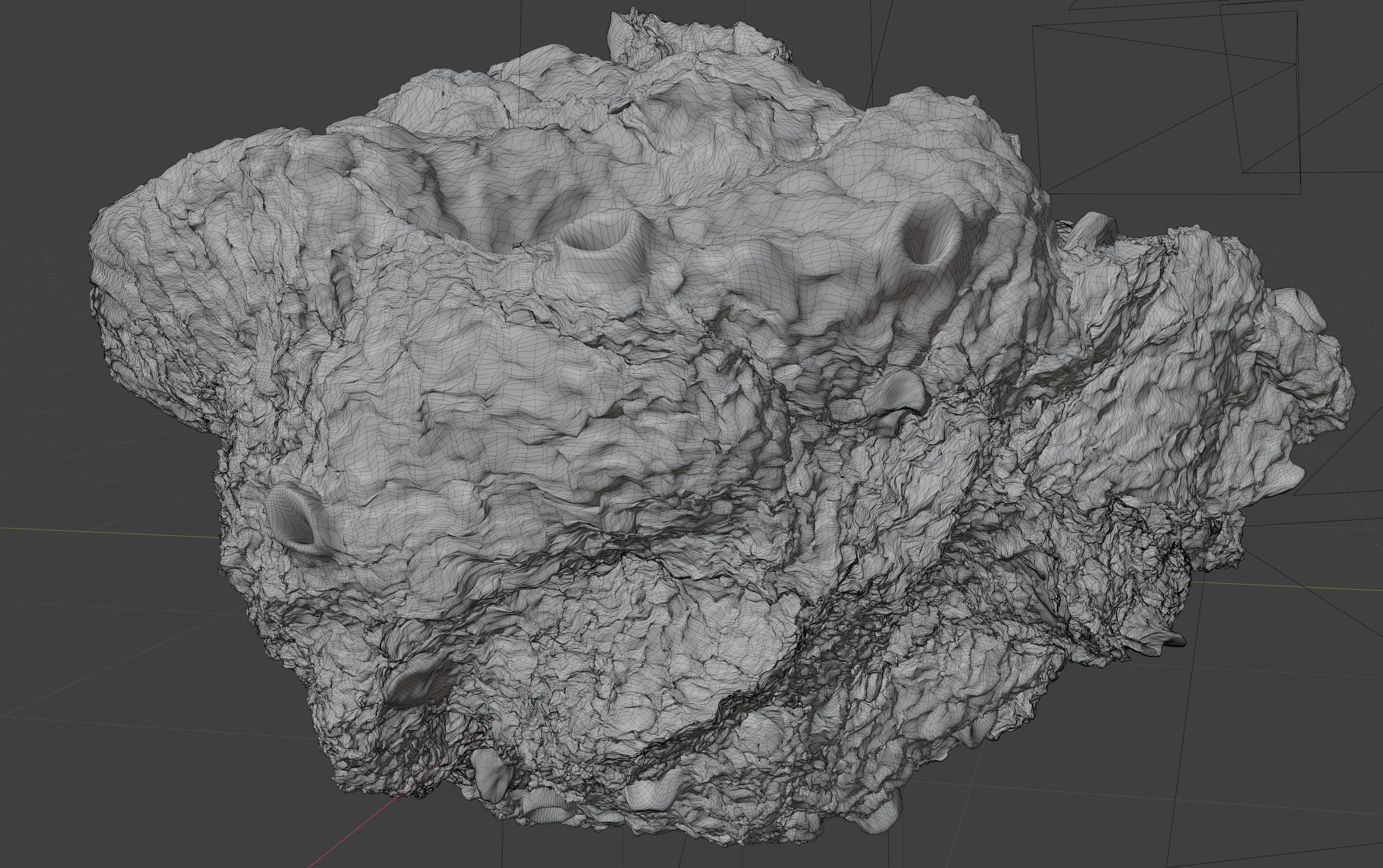 asteroid version 4 high detail 3D model_4