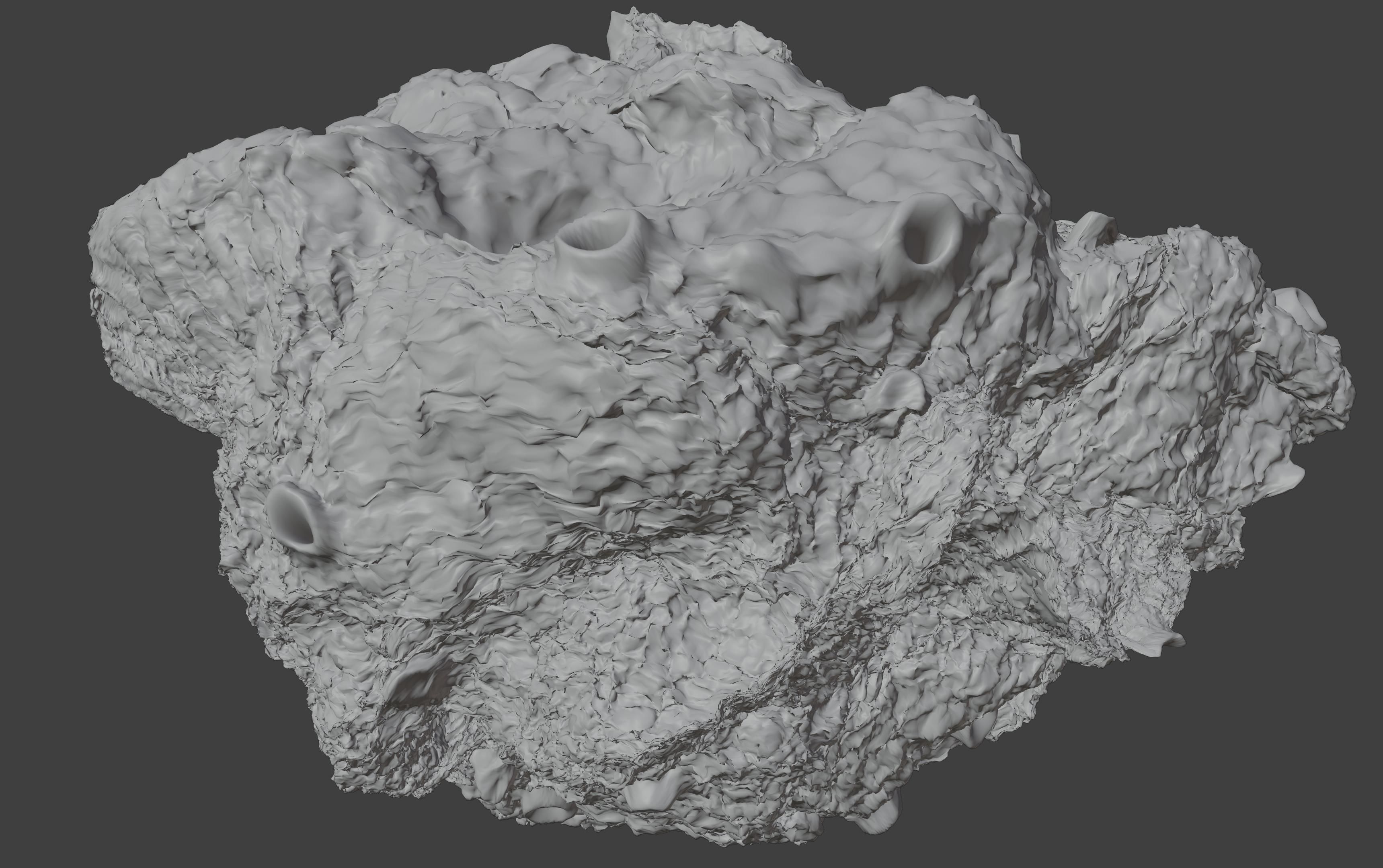 asteroid version 4 high detail 3D model_3
