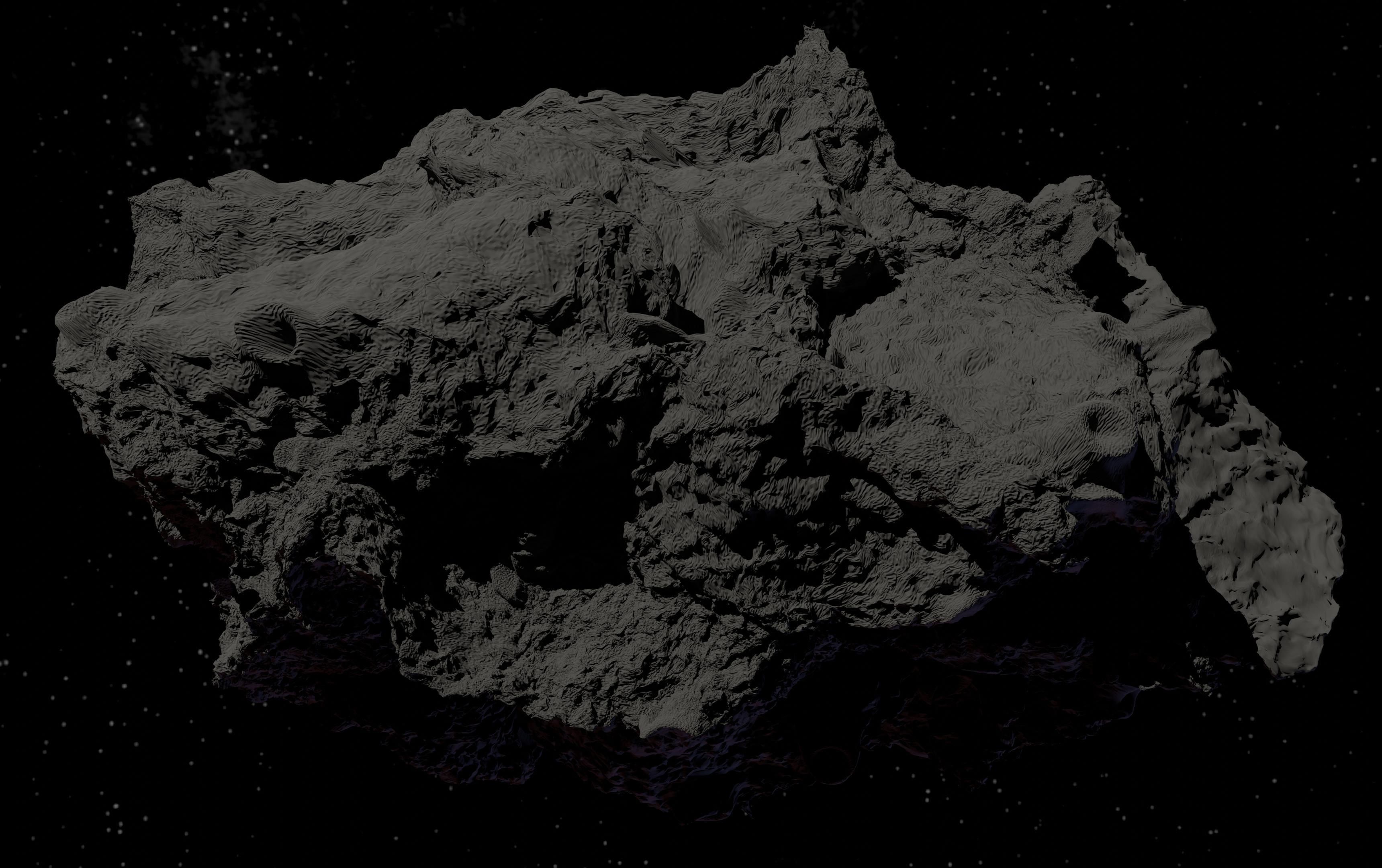 asteroid version 4 high detail 3D model_19