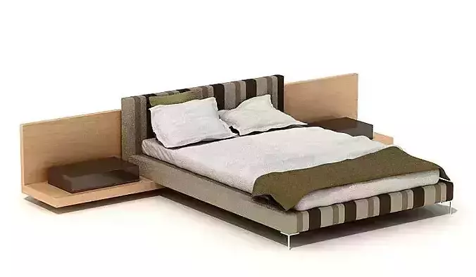 Striped Modern Bed