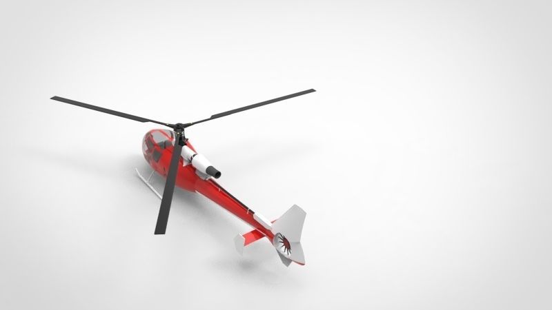 Gazelle helicopter 3D model_22