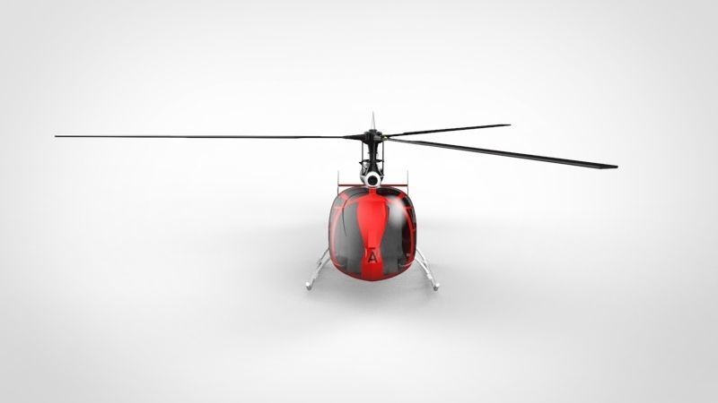Gazelle helicopter 3D model_4
