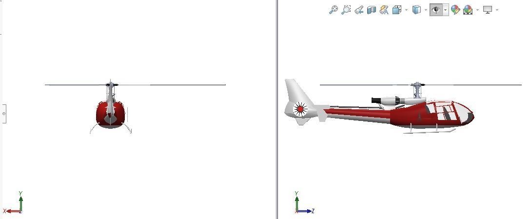 Gazelle helicopter 3D model_28