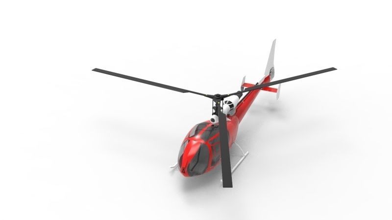 Gazelle helicopter 3D model_17