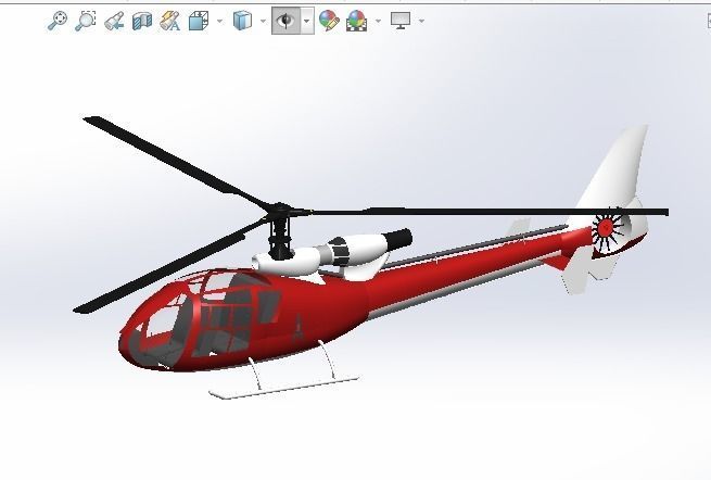 Gazelle helicopter 3D model_26