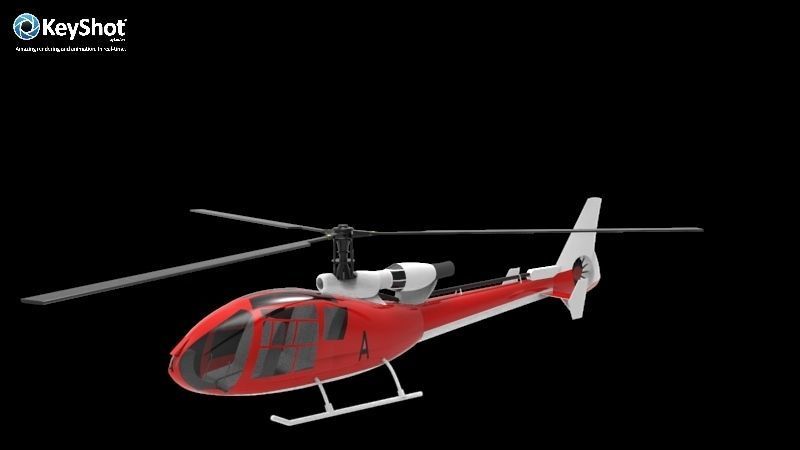 Gazelle helicopter 3D model_20