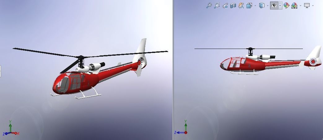 Gazelle helicopter 3D model_27