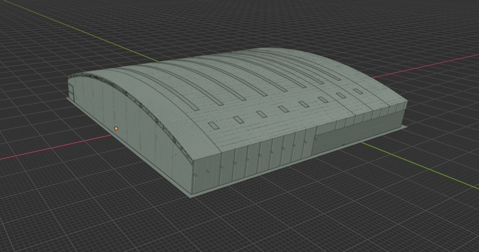 Airplane Hangar Interior 8b Low-poly 3D model_21