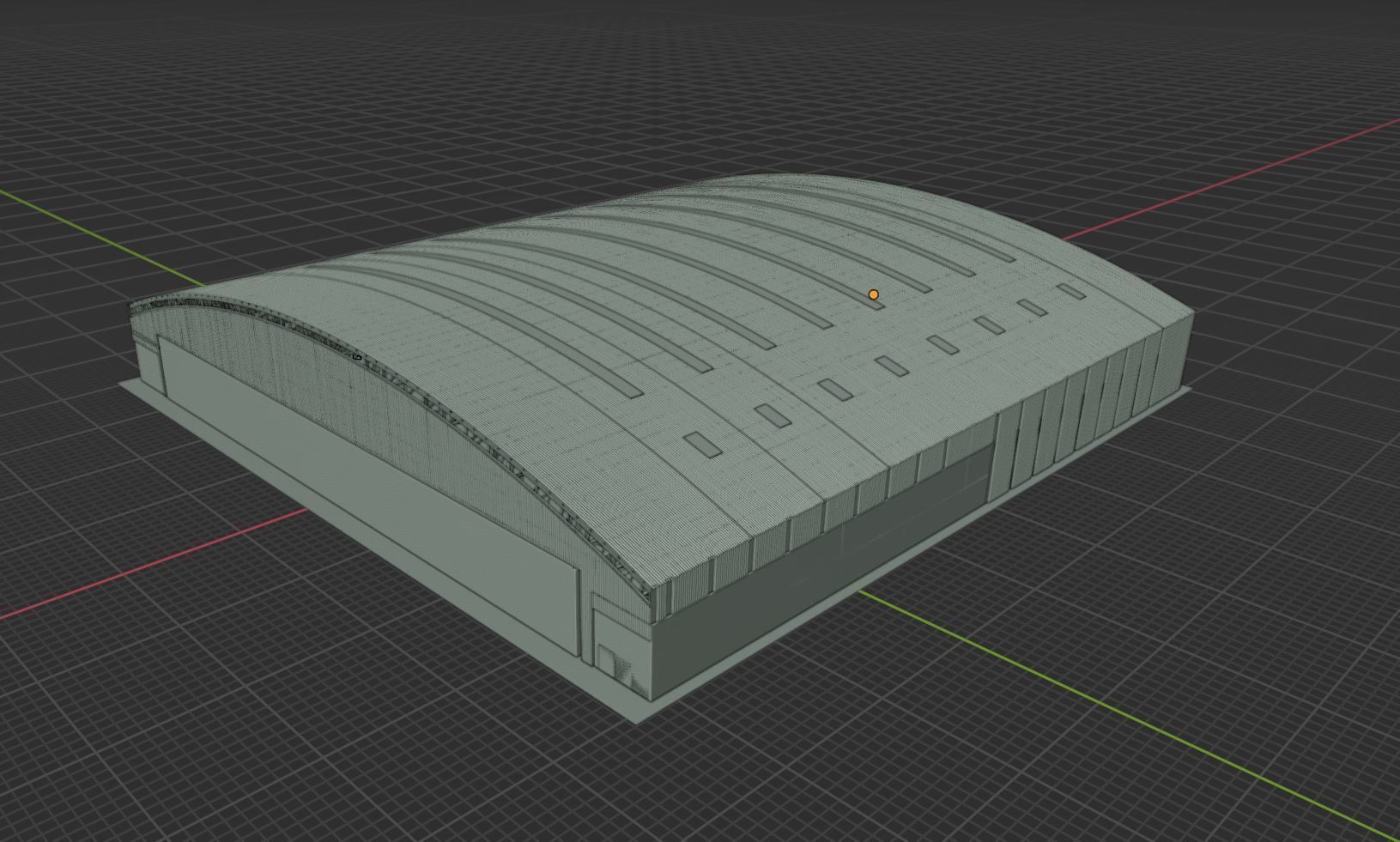 Airplane Hangar Interior 8b Low-poly 3D model_22