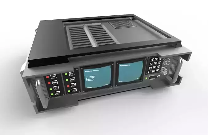 Military Radio Model 01 Low-poly 3D model