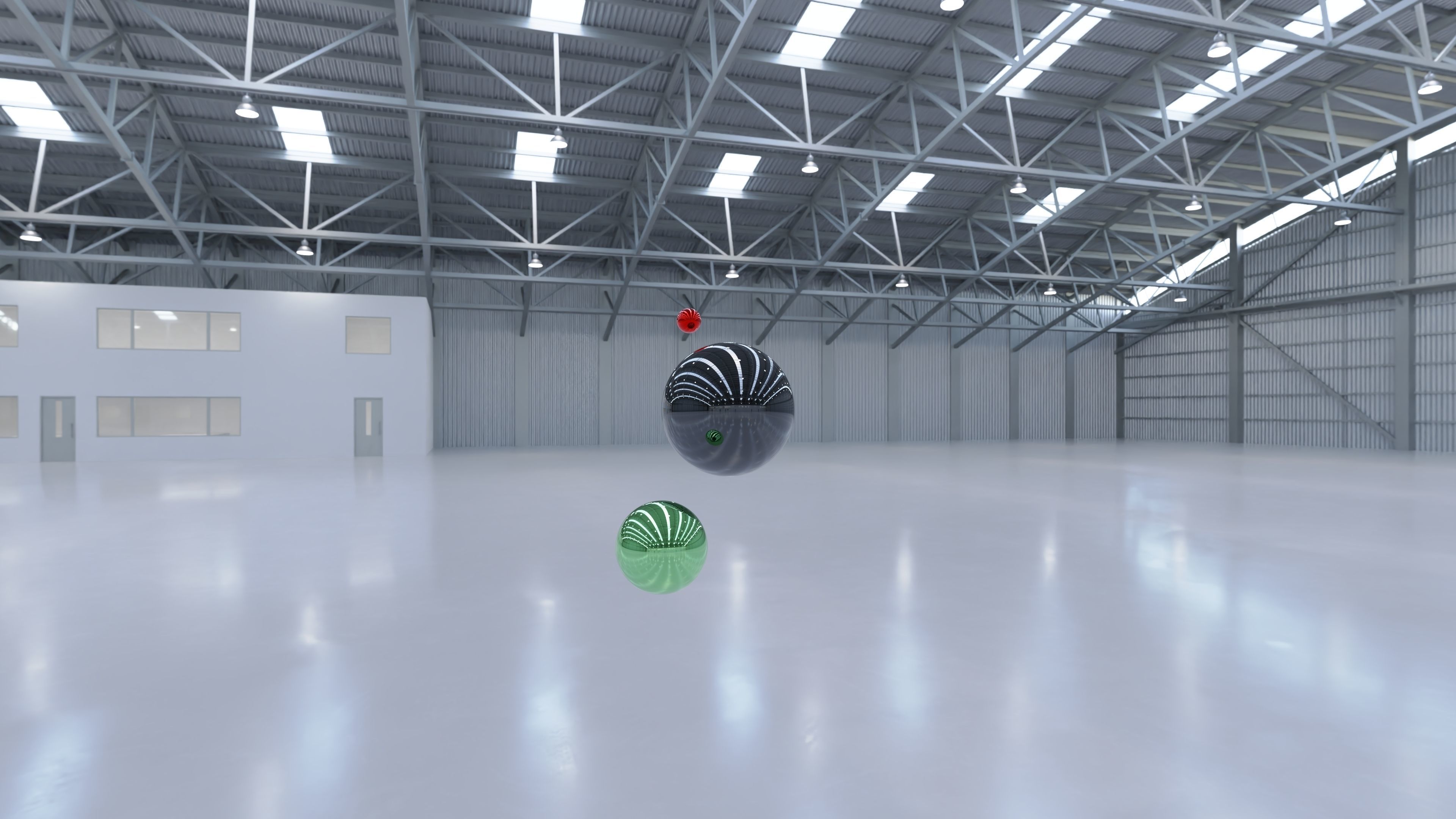 HDRI - Airplane Hangar Interior 8b - 8192x4096 Texture_15