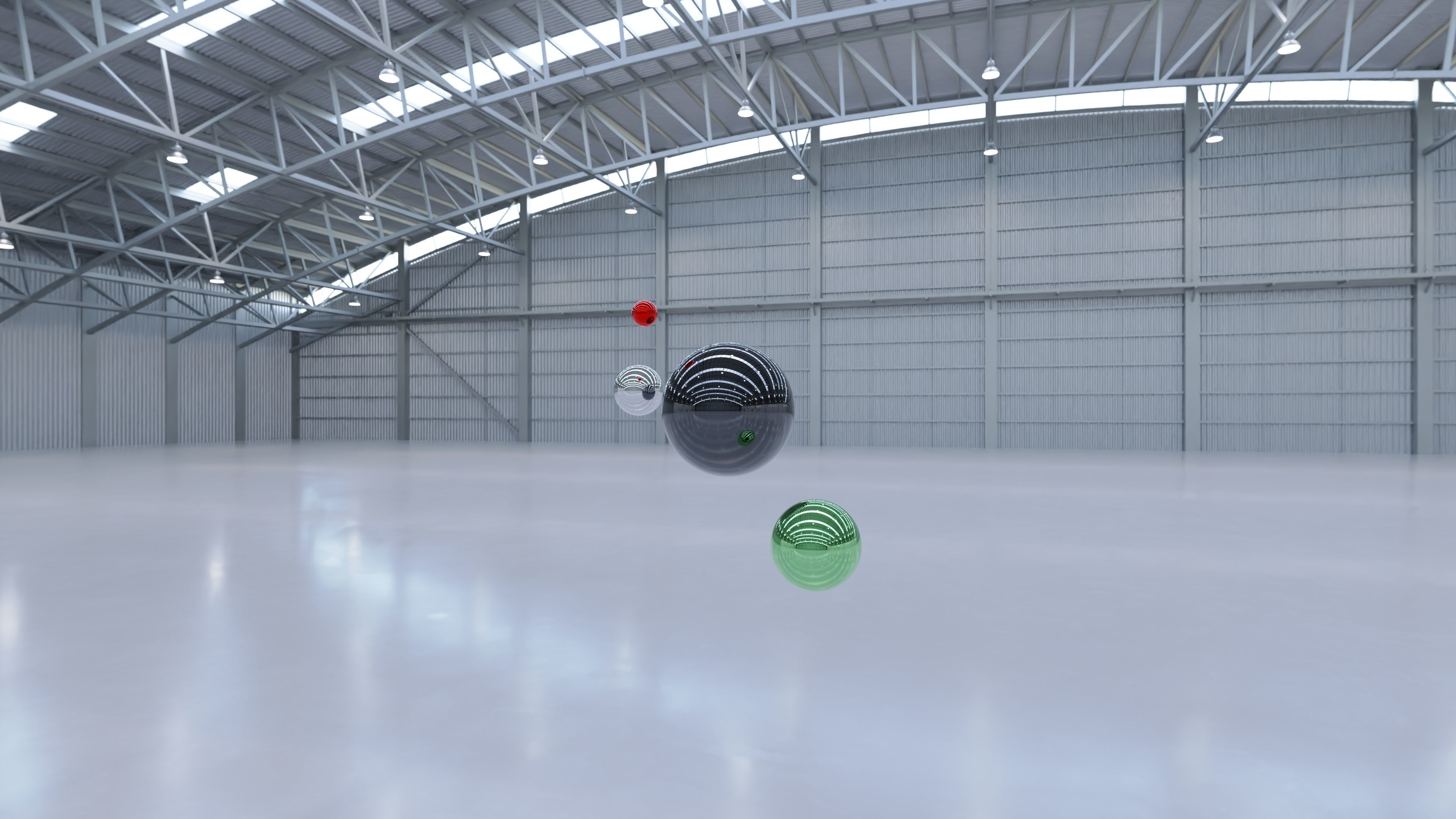 HDRI - Airplane Hangar Interior 8b - 8192x4096 Texture_12