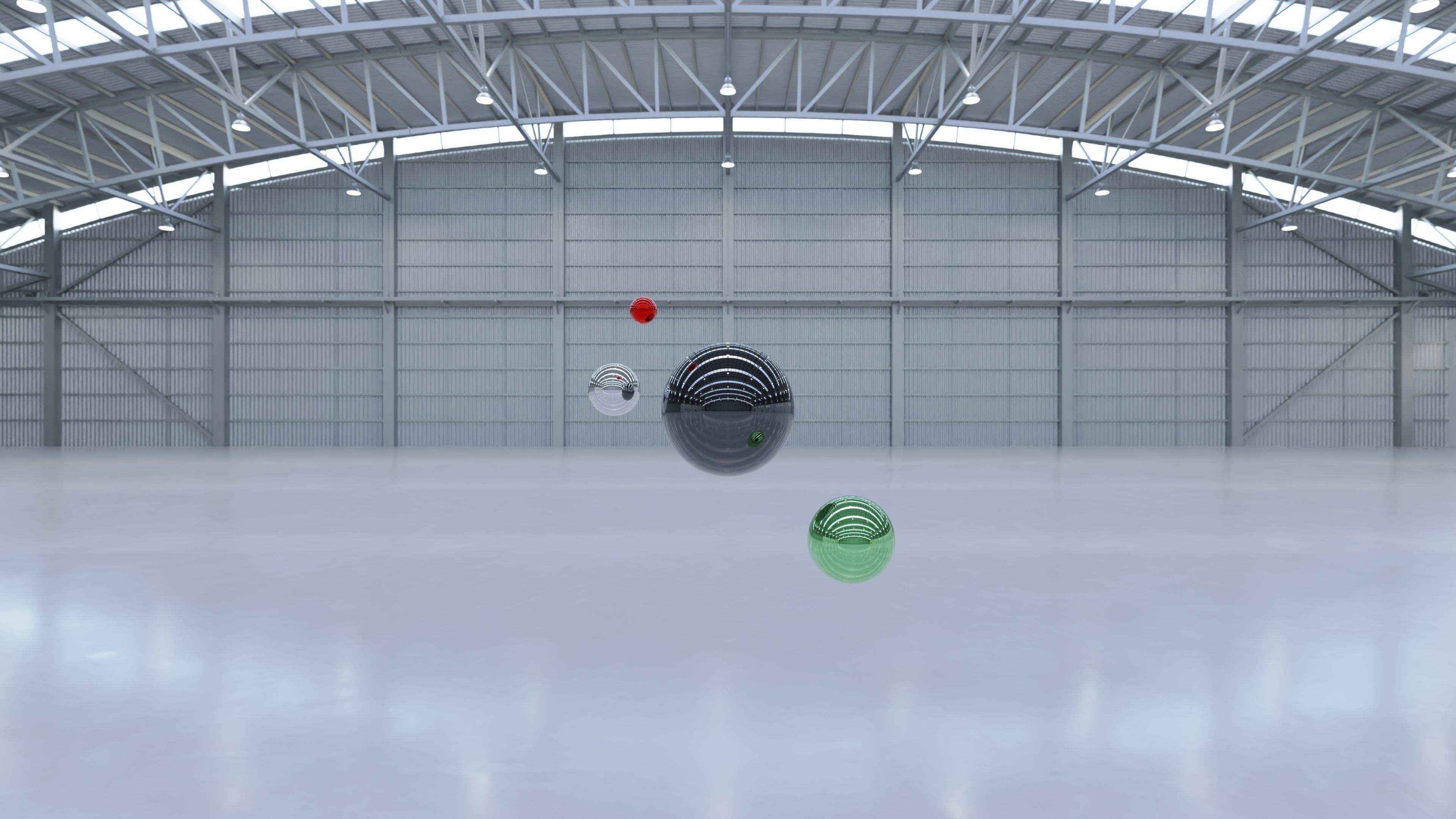 HDRI - Airplane Hangar Interior 8b - 8192x4096 Texture_11