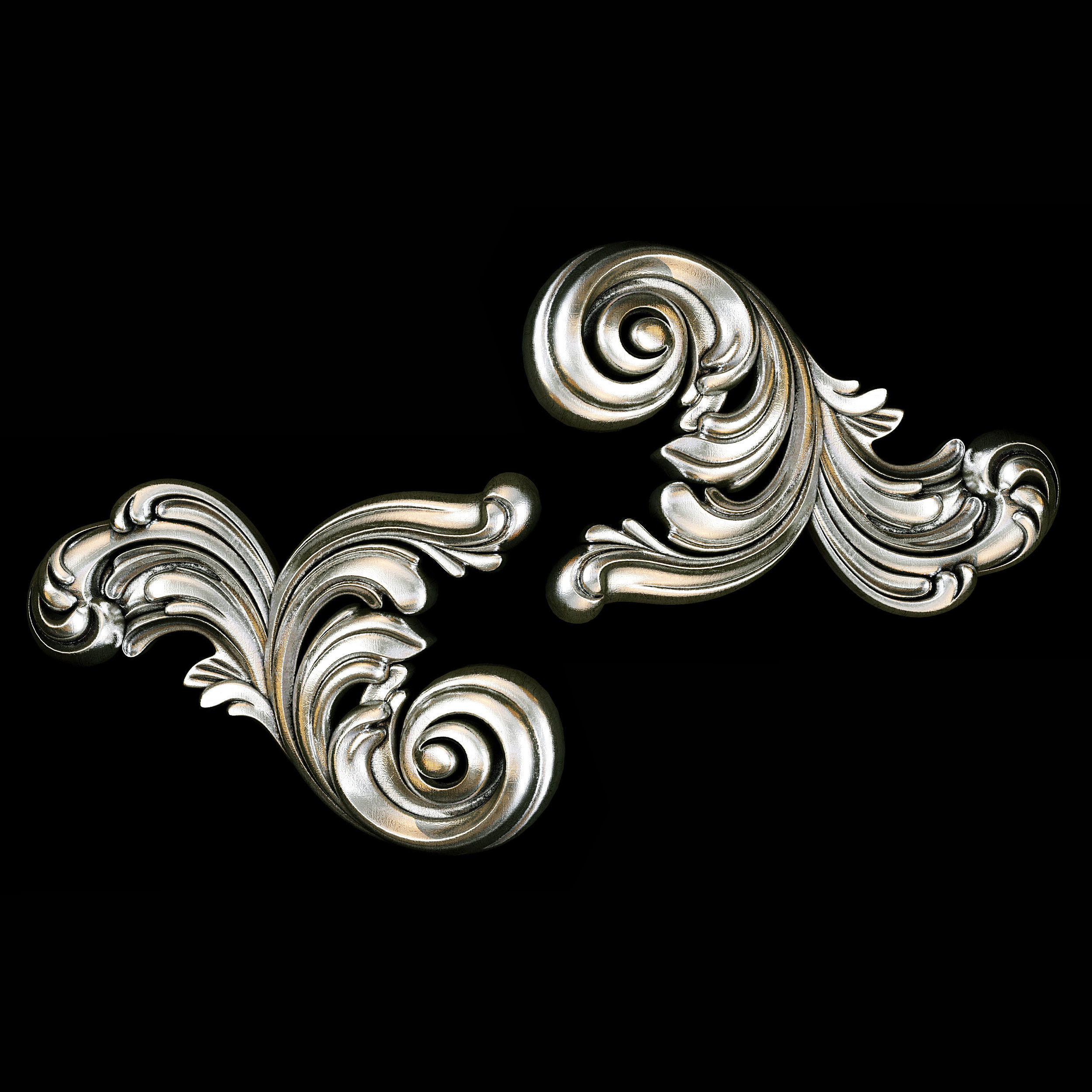 Classic carved 091 3D model_1