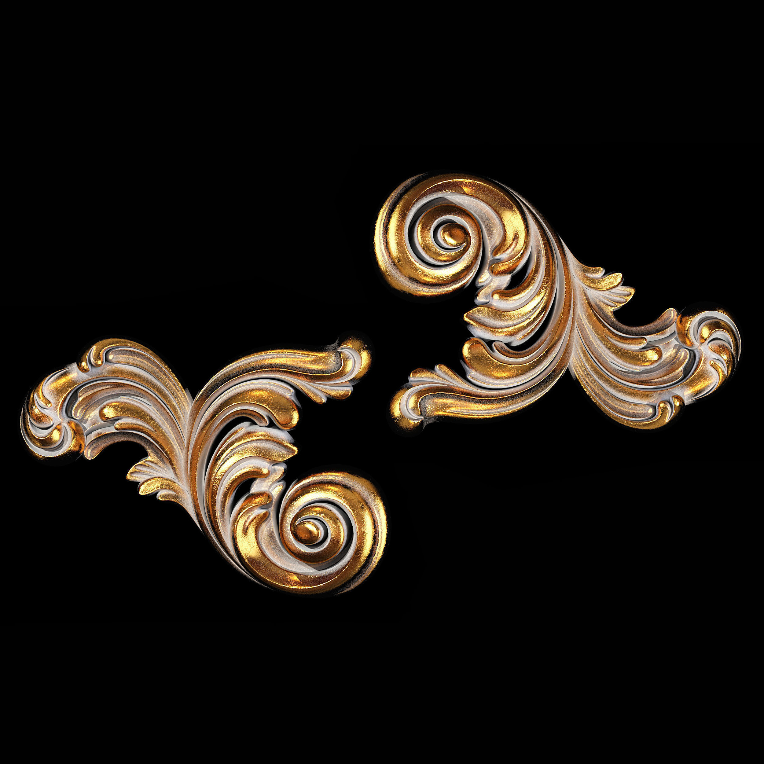 Classic carved 091 3D model_2