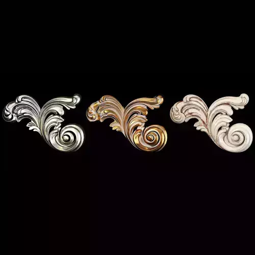 Classic carved 091 3D model