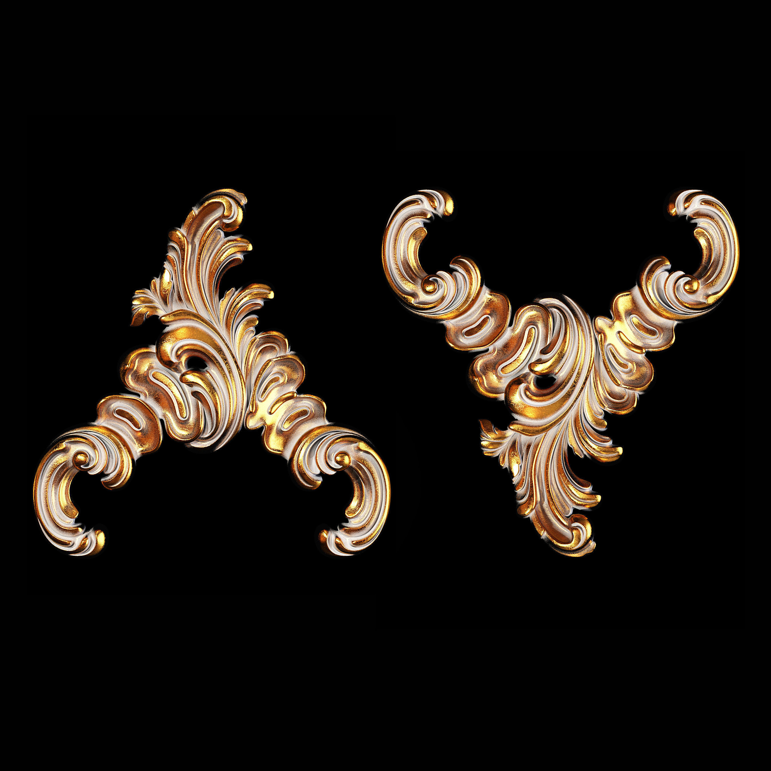 Classic carved 092 3D model_2