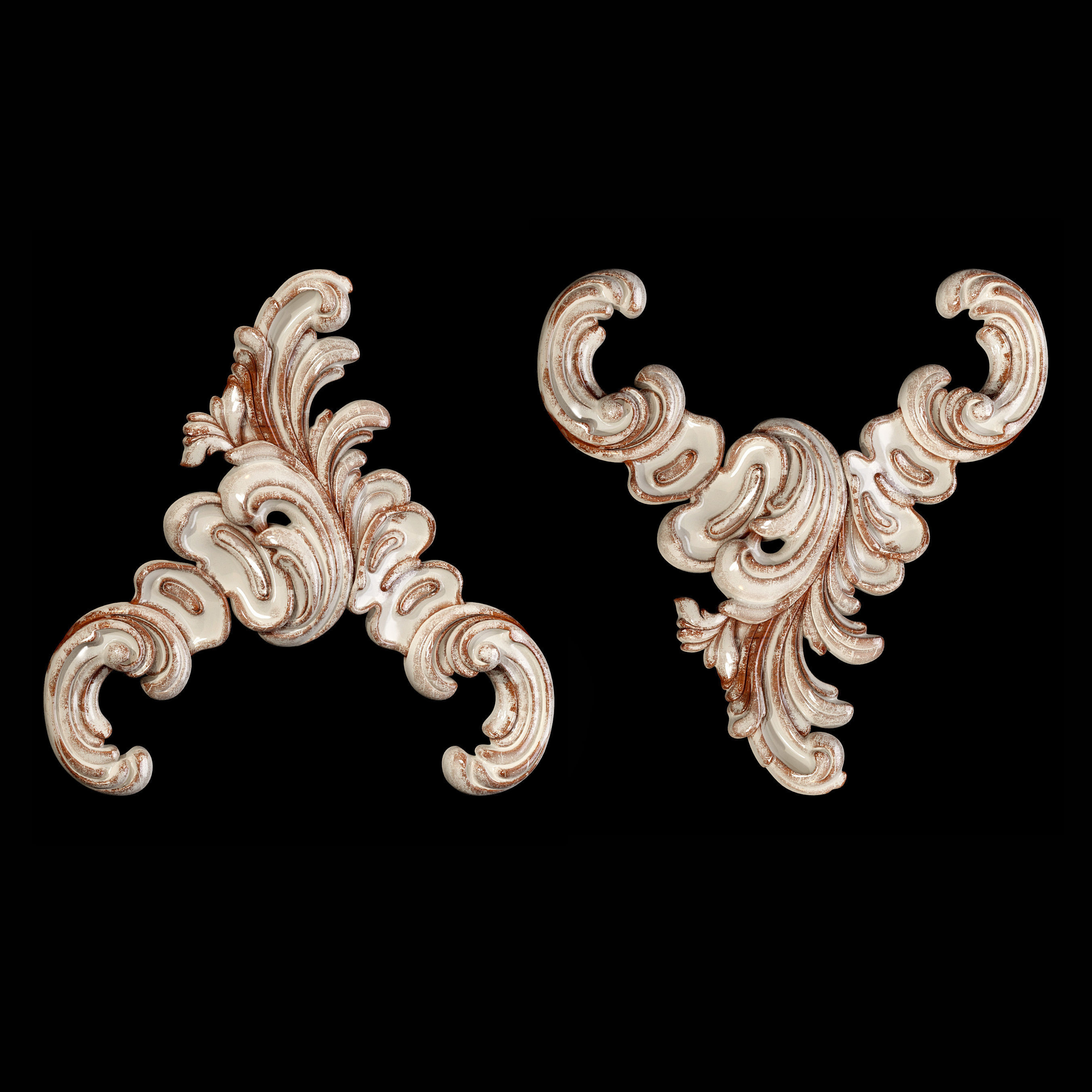 Classic carved 092 3D model_3