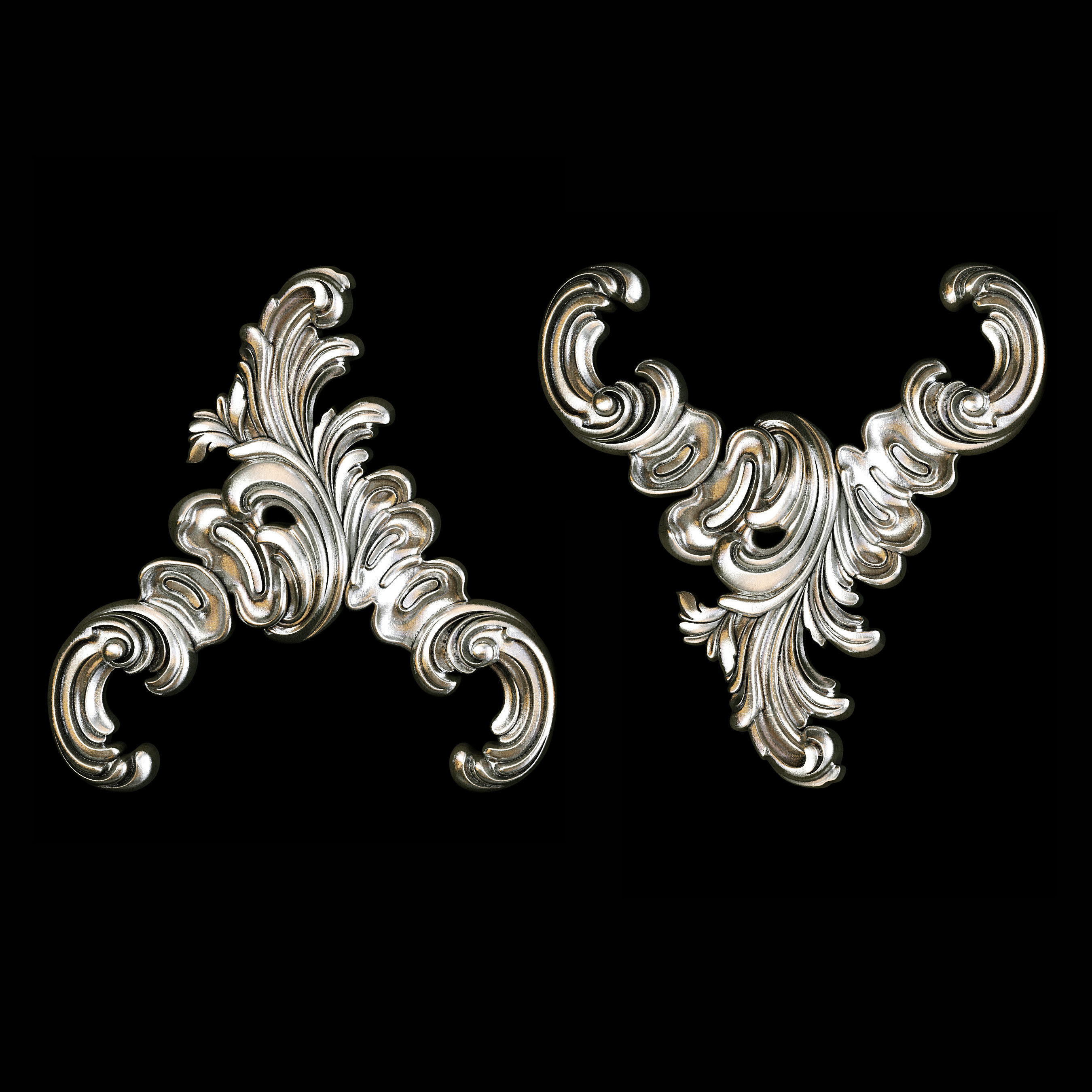 Classic carved 092 3D model_1