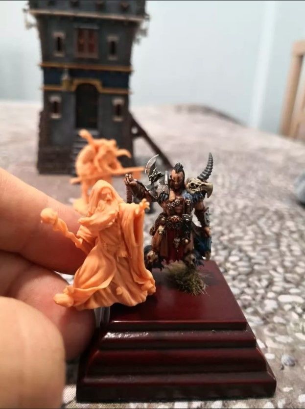 DHAGRUS THE WIZARD 35 AND 75 MM PRE-SUPPORTED 3D print model_4