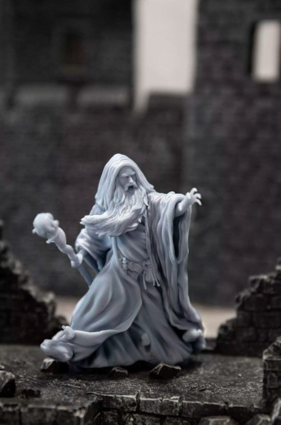 DHAGRUS THE WIZARD 35 AND 75 MM PRE-SUPPORTED 3D print model_2