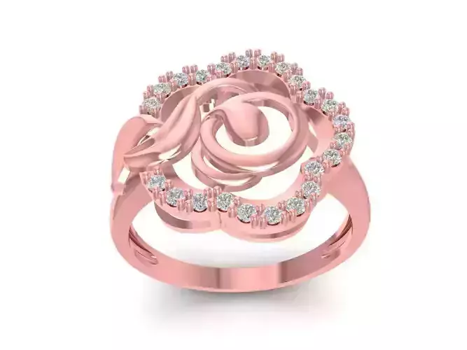 ROSE RING 1480 3D print model