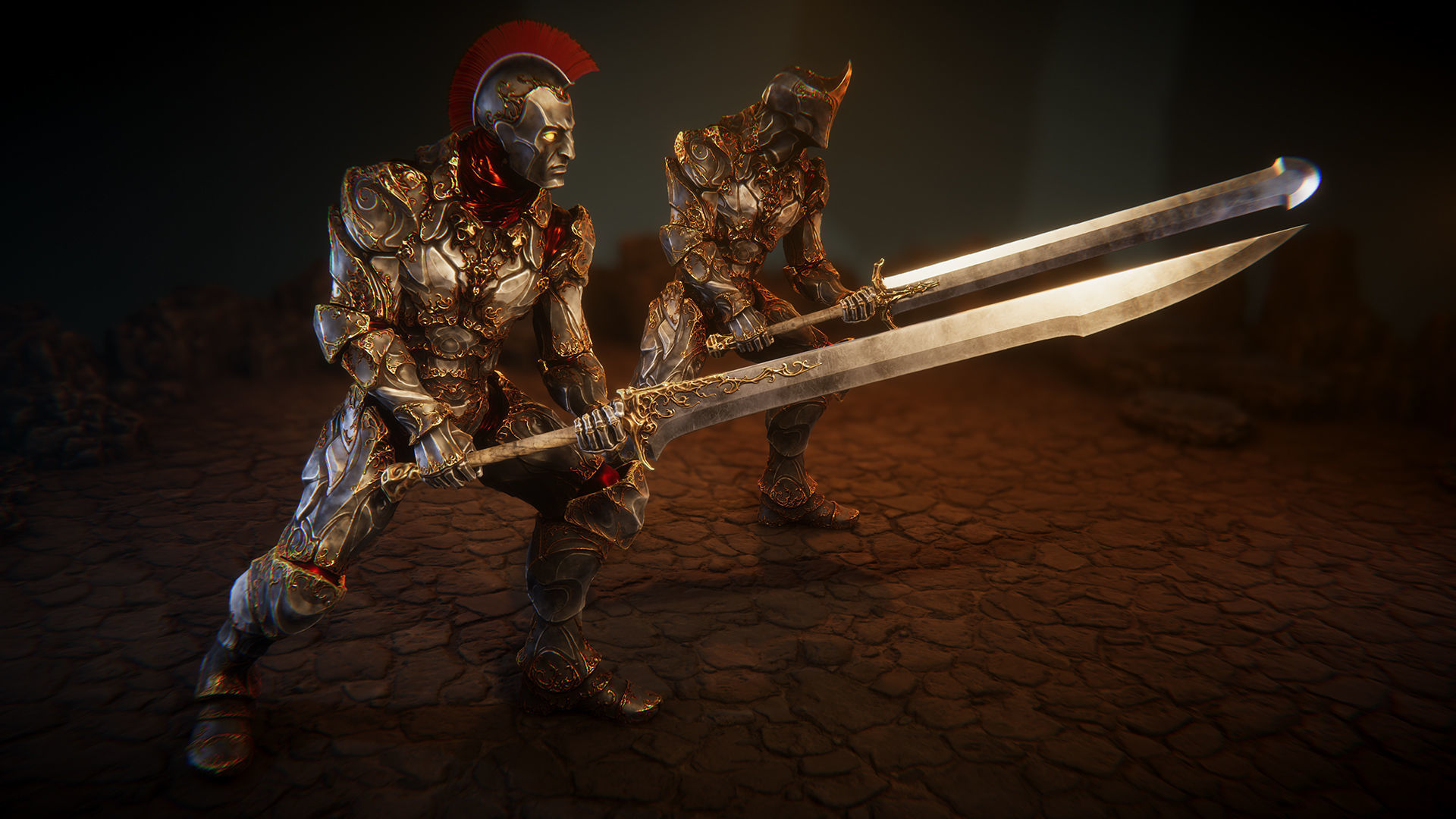 Iron guard Low-poly 3D model_6