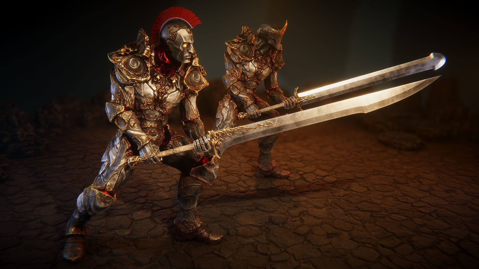 Iron guard Low-poly 3D model_4