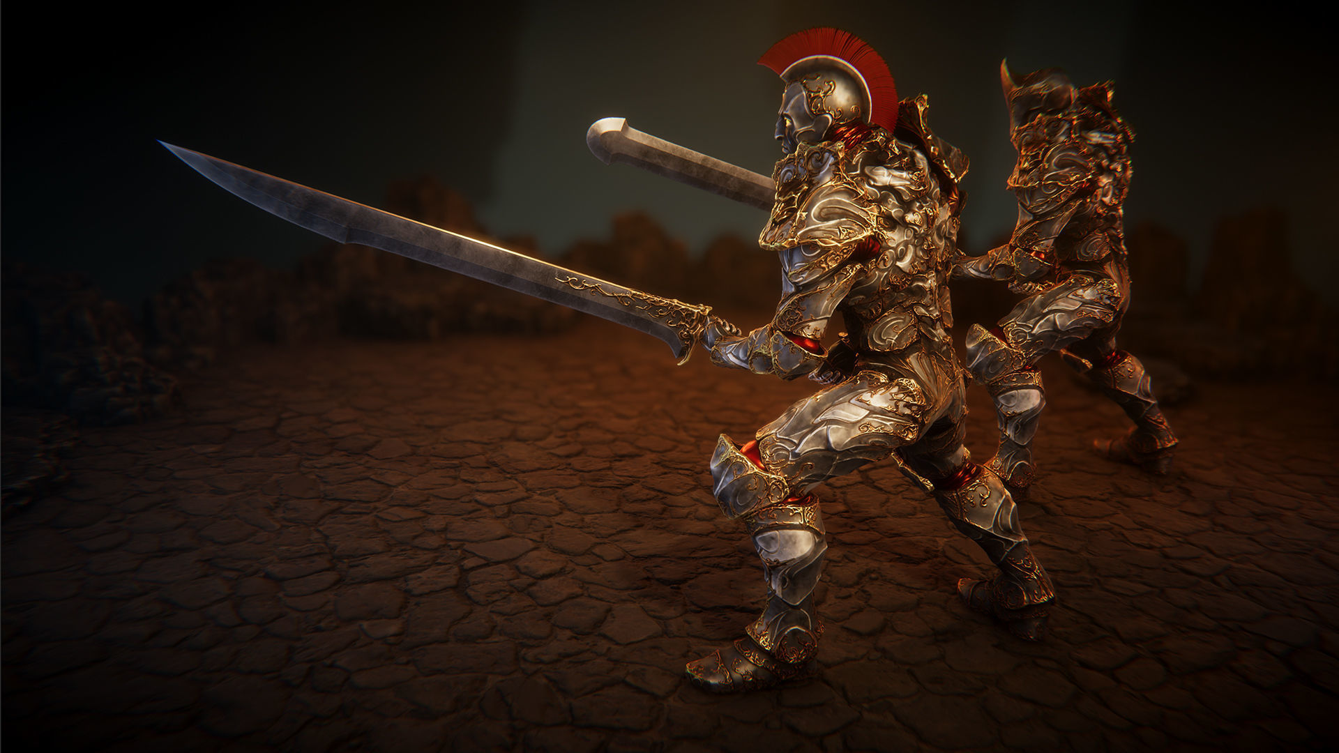 Iron guard Low-poly 3D model_9