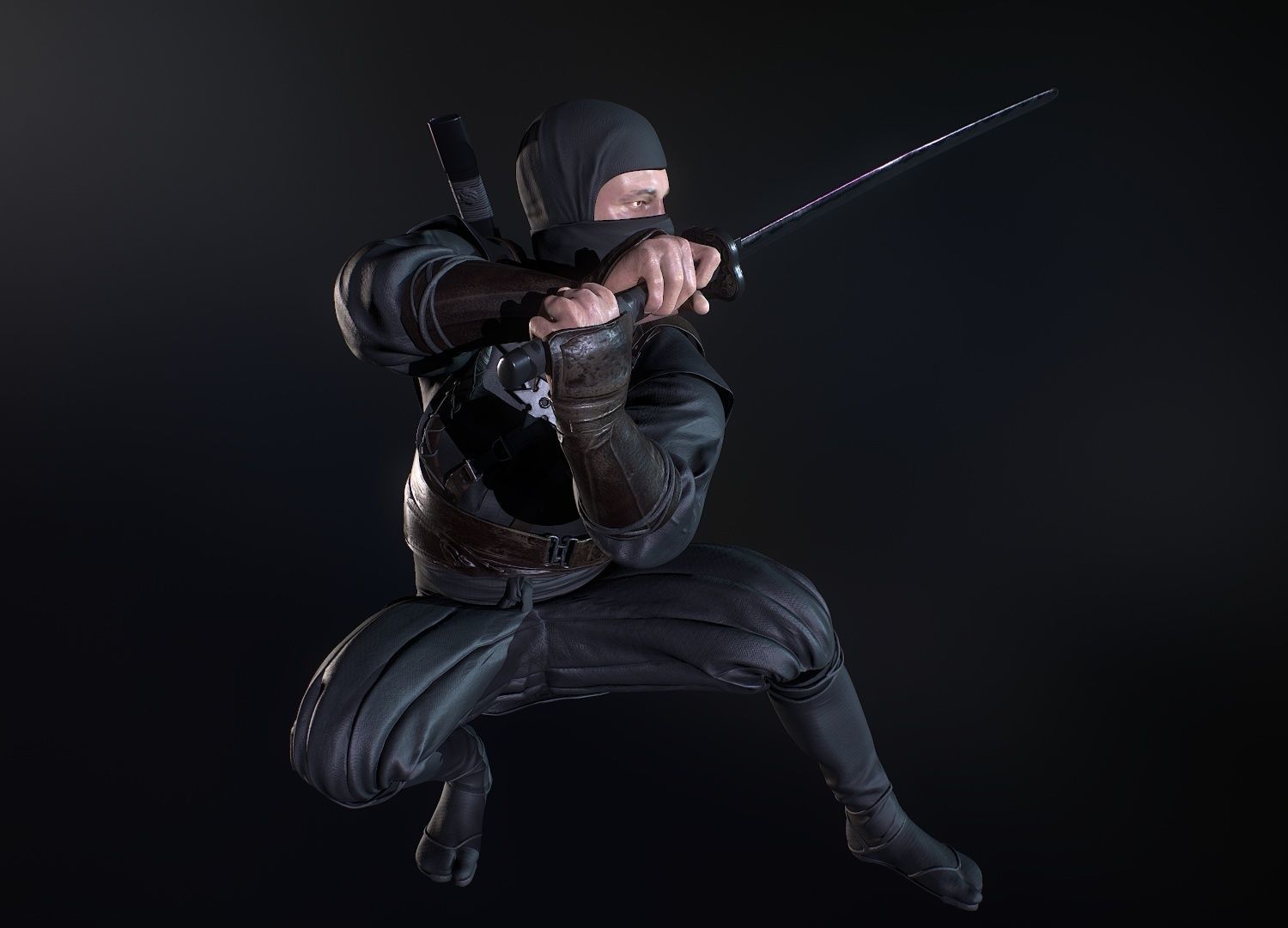 Unity Ready Ninja Pack - GameReady - PBR Low-poly 3D model_1